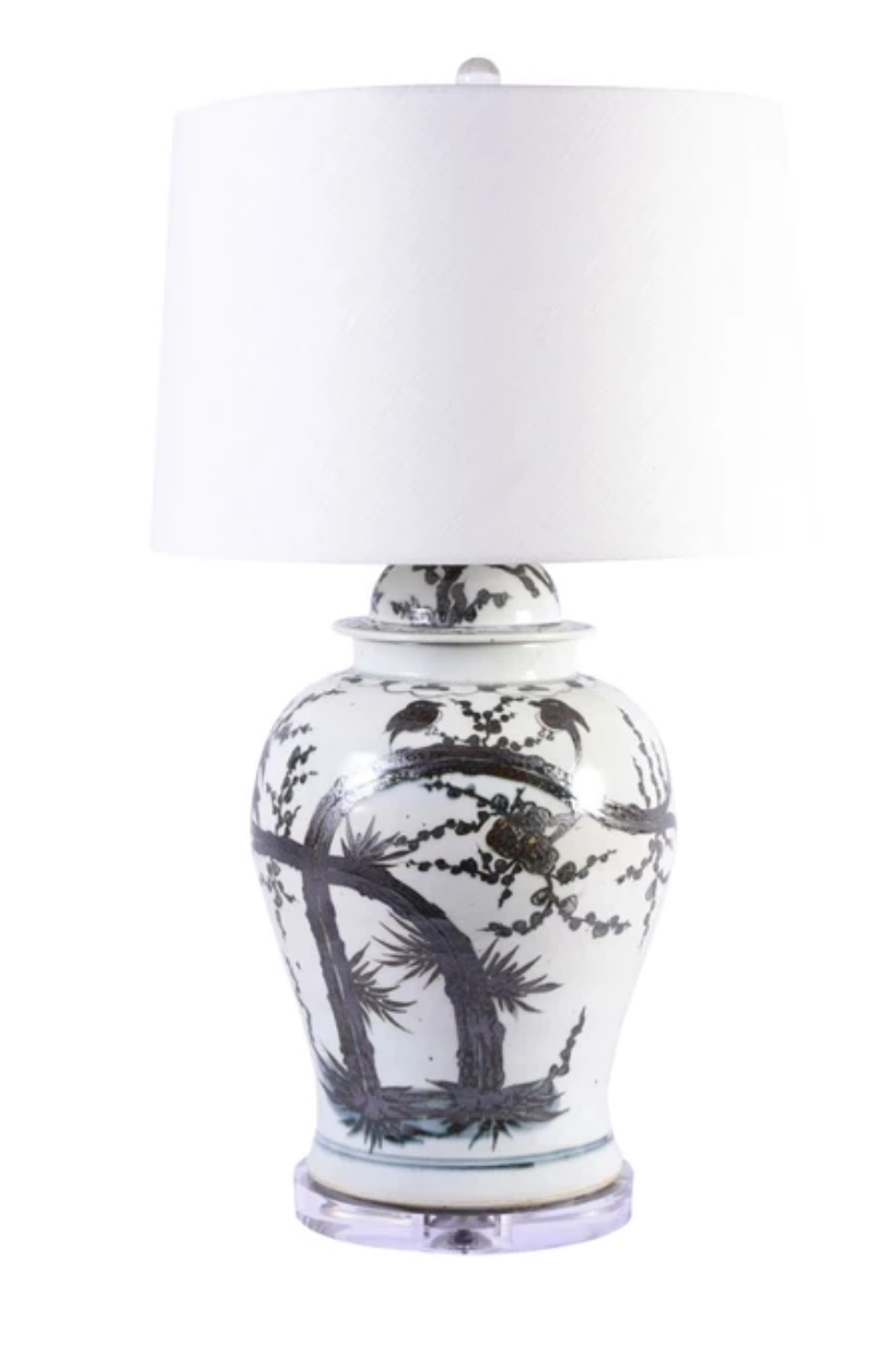 Magpie Plum Table Lamp