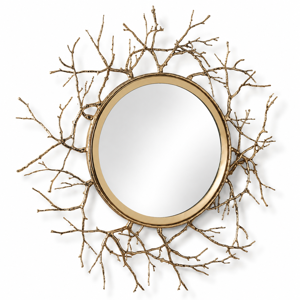 Twig Round Mirror