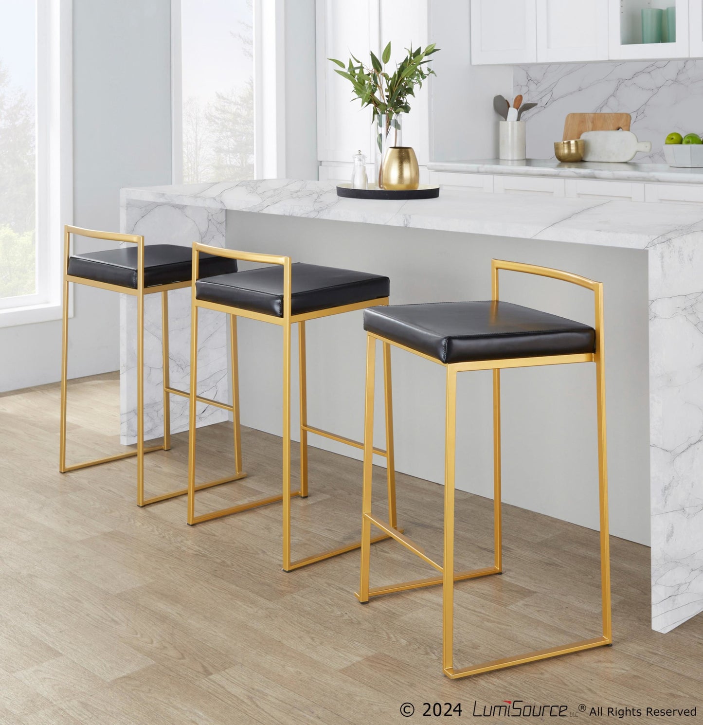 Fuji Counter Stool (Gold)