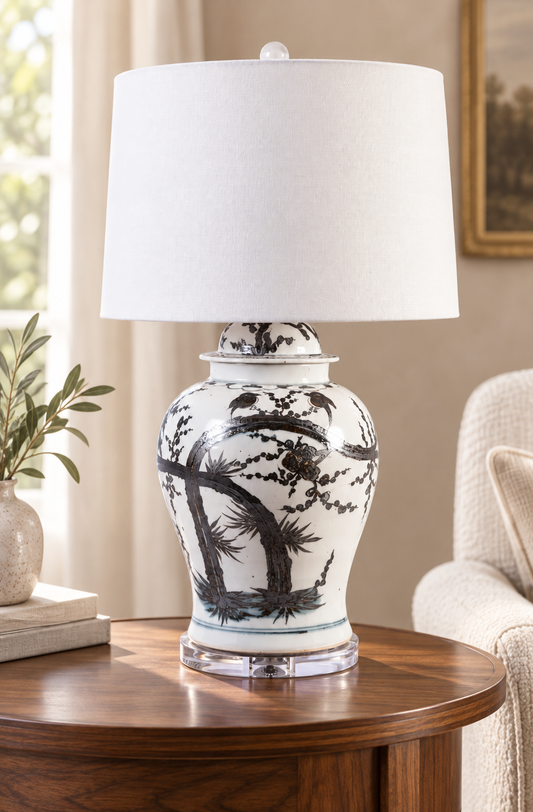 Magpie Plum Table Lamp