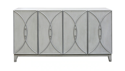 Ash Grey Sideboard with Acrylic Pulls